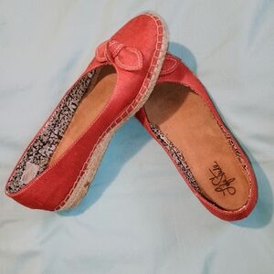 ♥️ EUC Womens Lifestride Slip Or Slide On Shoes Red Bow Girly Feminine
